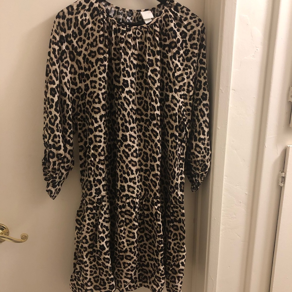 H&M Leopard print dress size M